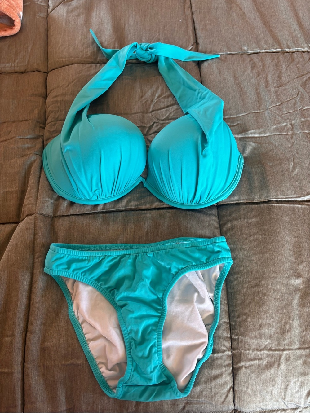 VENUS Turquoise Halter Bikini Set